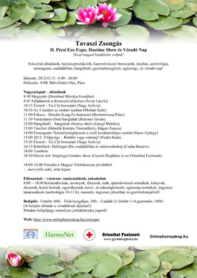 Tavaszi Zsongás - Ezo Expo, Hastánc Show Programajánló